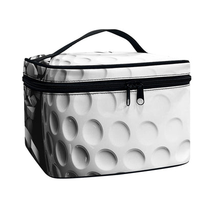 Golf Ball Breaking Wall Print Travel Makeup Bag