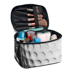 Golf Ball Breaking Wall Print Travel Makeup Bag