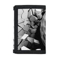 Golf Ball Breaking Wall Print Trifold Wallet