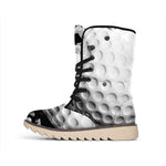 Golf Ball Breaking Wall Print Winter Boots