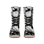 Golf Ball Breaking Wall Print Winter Boots