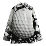 Golf Ball Breaking Wall Print Women's Blazer