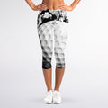 Golf Ball Breaking Wall Print Women's Capri Leggings