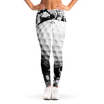 Golf Ball Breaking Wall Print Women's Leggings