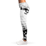 Golf Ball Breaking Wall Print Women's Leggings