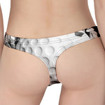 Golf Ball Breaking Wall Print Women's Thong