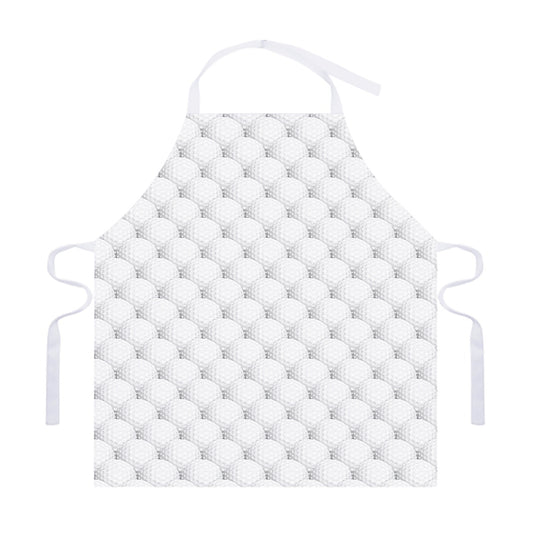 Golf Ball Pattern Print Adjustable Apron