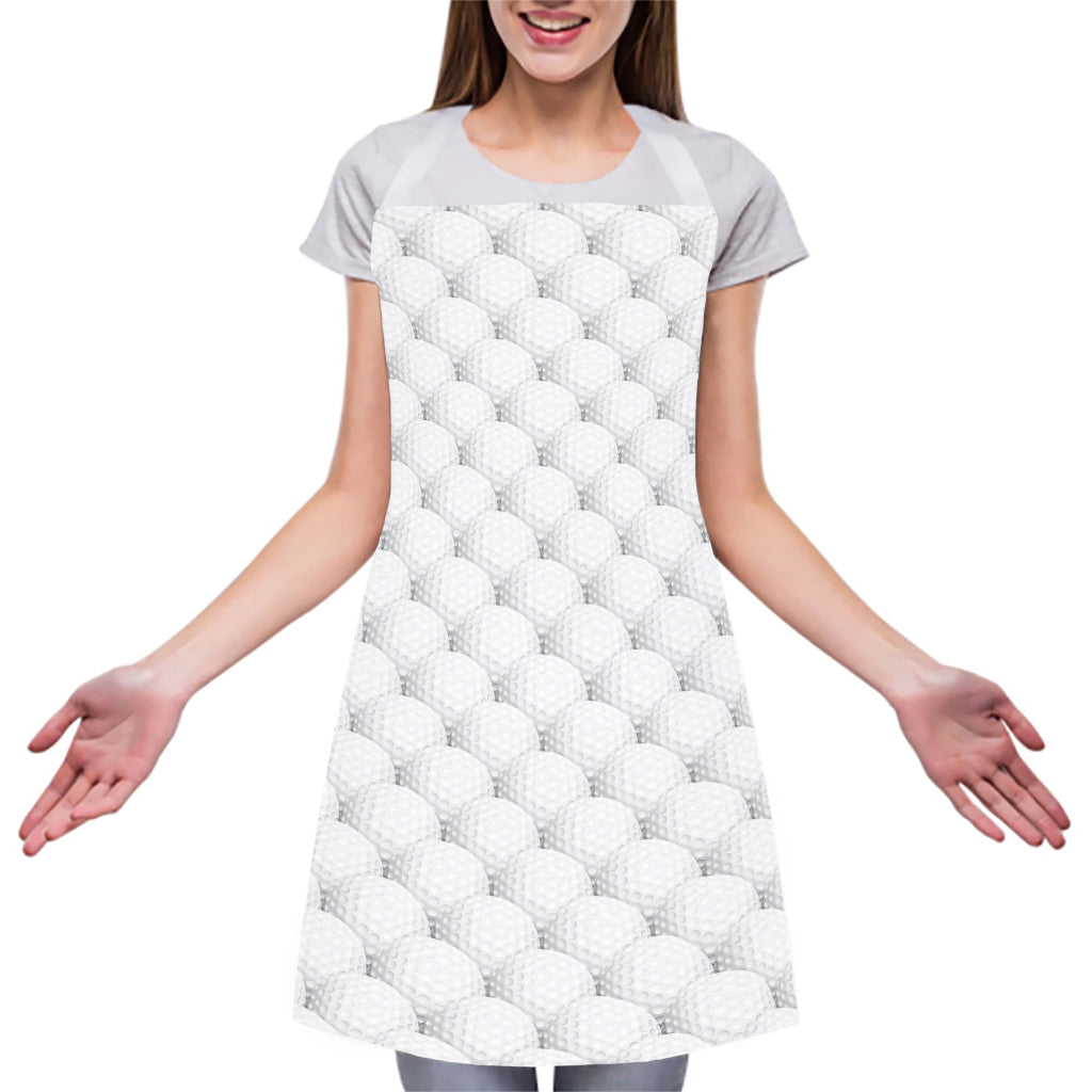 Golf Ball Pattern Print Adjustable Apron
