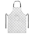 Golf Ball Pattern Print Bib Apron With Pocket