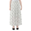 Golf Ball Pattern Print Chiffon Maxi Skirt