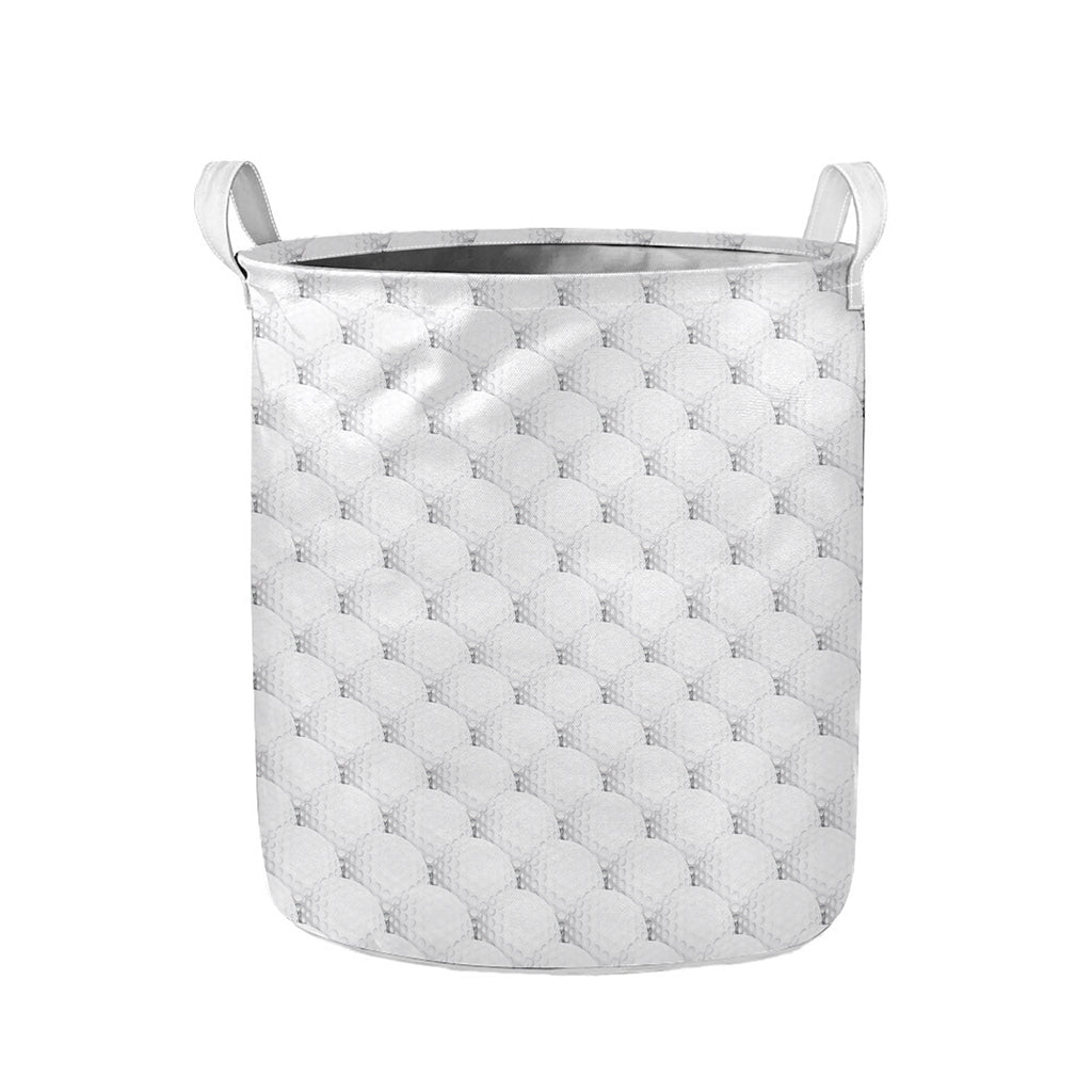 Golf Ball Pattern Print Collapsible Laundry Basket