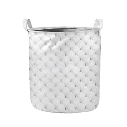 Golf Ball Pattern Print Collapsible Laundry Basket