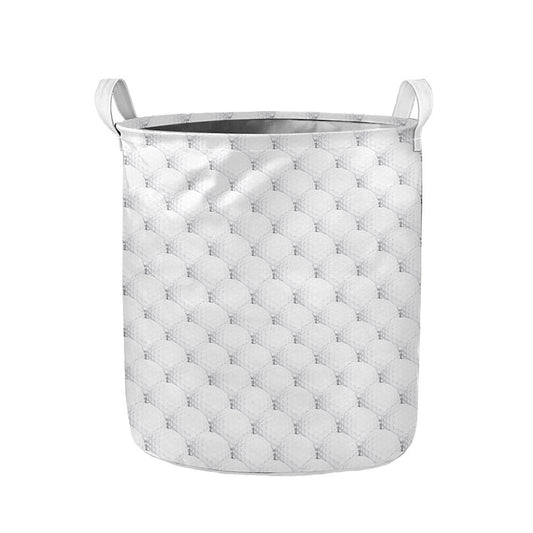 Golf Ball Pattern Print Collapsible Laundry Basket