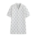 Golf Ball Pattern Print Cotton Hawaiian Shirt