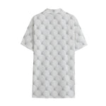 Golf Ball Pattern Print Cotton Hawaiian Shirt