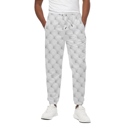 Golf Ball Pattern Print Cotton Pants