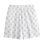 Golf Ball Pattern Print Cotton Shorts