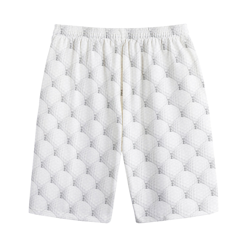Golf Ball Pattern Print Cotton Shorts