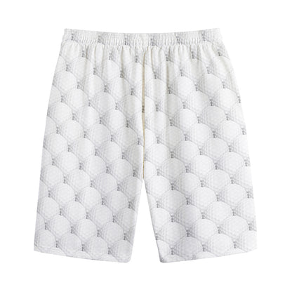 Golf Ball Pattern Print Cotton Shorts
