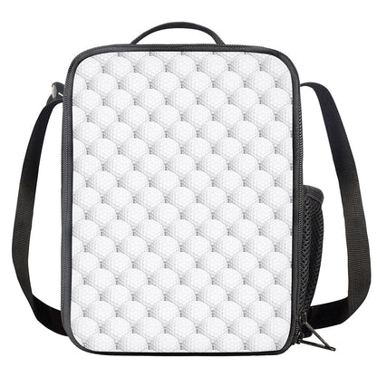 Golf Ball Pattern Print Crossbody Lunch Bag