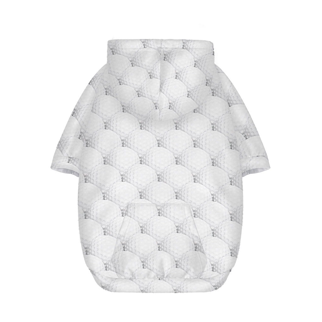 Golf Ball Pattern Print Dog Zip Up Hoodie