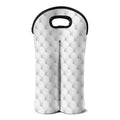 Golf Ball Pattern Print Double Neoprene Wine Tote