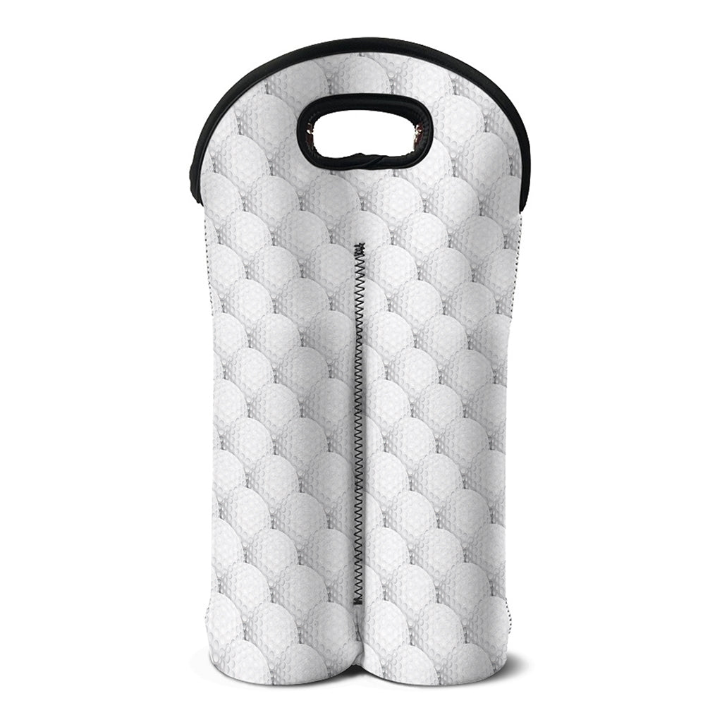 Golf Ball Pattern Print Double Neoprene Wine Tote