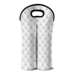Golf Ball Pattern Print Double Neoprene Wine Tote