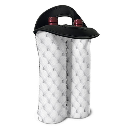 Golf Ball Pattern Print Double Neoprene Wine Tote