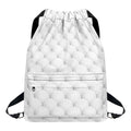 Golf Ball Pattern Print Drawstring Backpack
