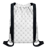 Golf Ball Pattern Print Drawstring Backpack