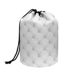 Golf Ball Pattern Print Drawstring Makeup Bag