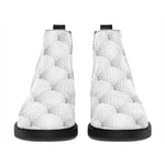 Golf Ball Pattern Print Flat Ankle Boots