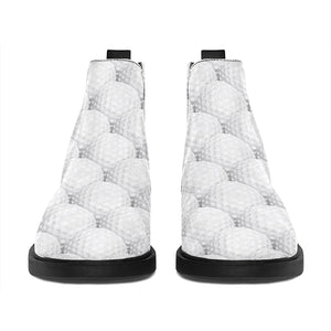 Golf Ball Pattern Print Flat Ankle Boots