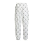 Golf Ball Pattern Print Fleece Lined Knit Pants