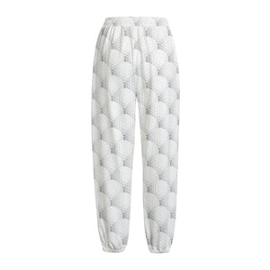 Golf Ball Pattern Print Fleece Lined Knit Pants