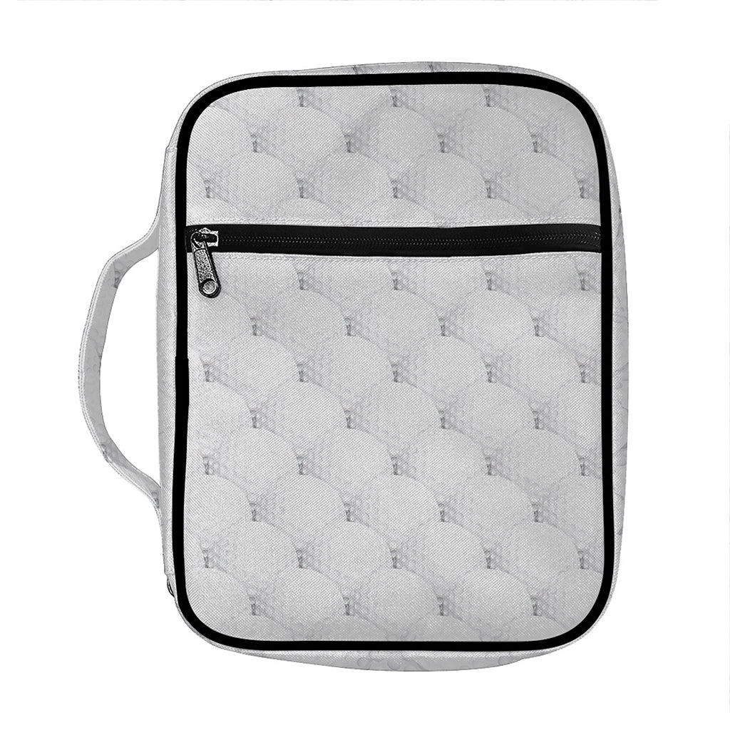 Golf Ball Pattern Print Front Pocket Bible Bag