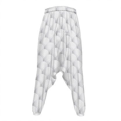 Golf Ball Pattern Print Hammer Pants