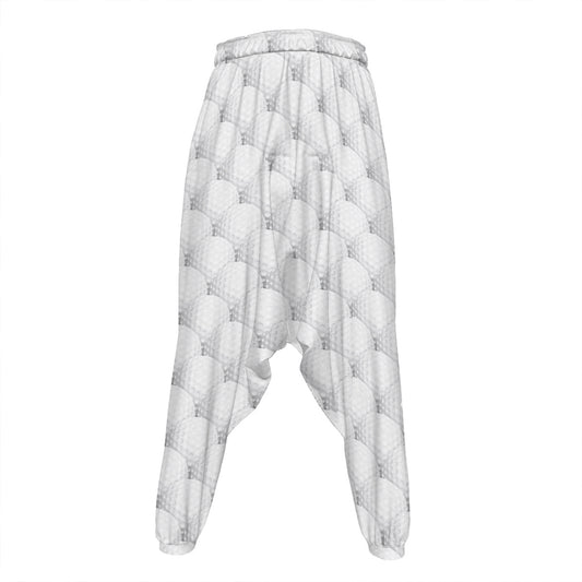 Golf Ball Pattern Print Hammer Pants