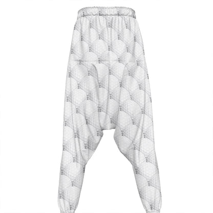 Golf Ball Pattern Print Hammer Pants