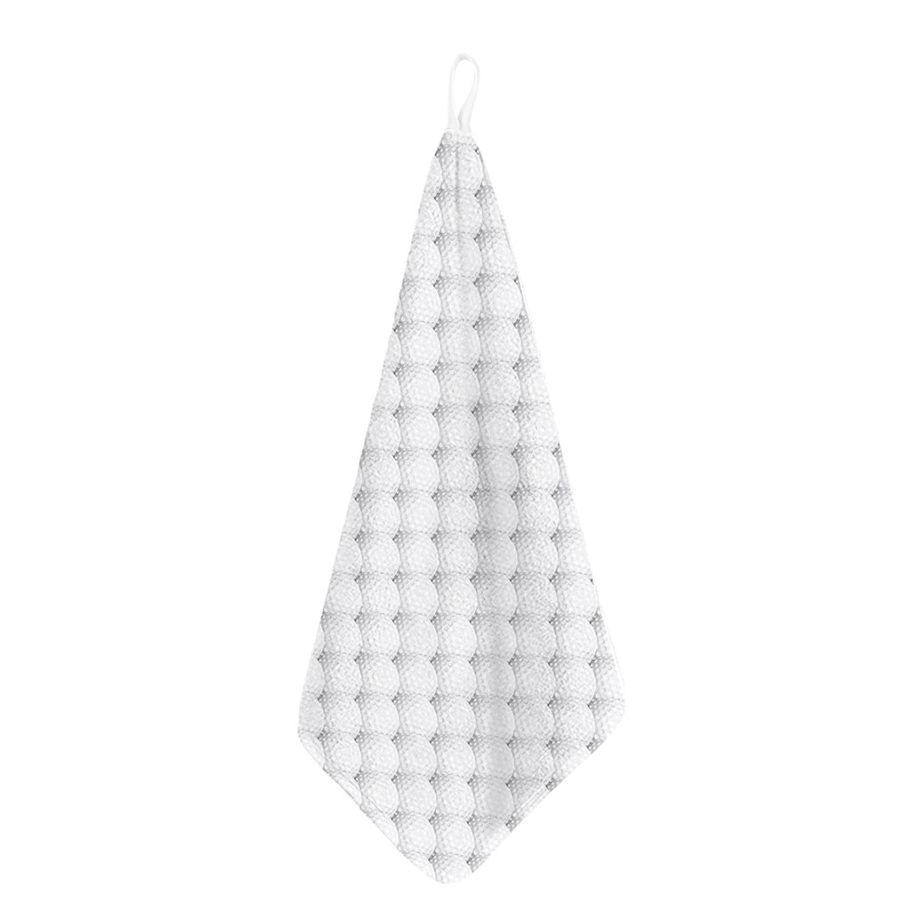 Golf Ball Pattern Print Hand Towel