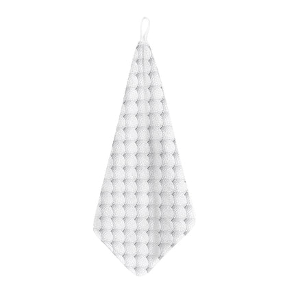 Golf Ball Pattern Print Hand Towel