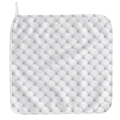 Golf Ball Pattern Print Hand Towel
