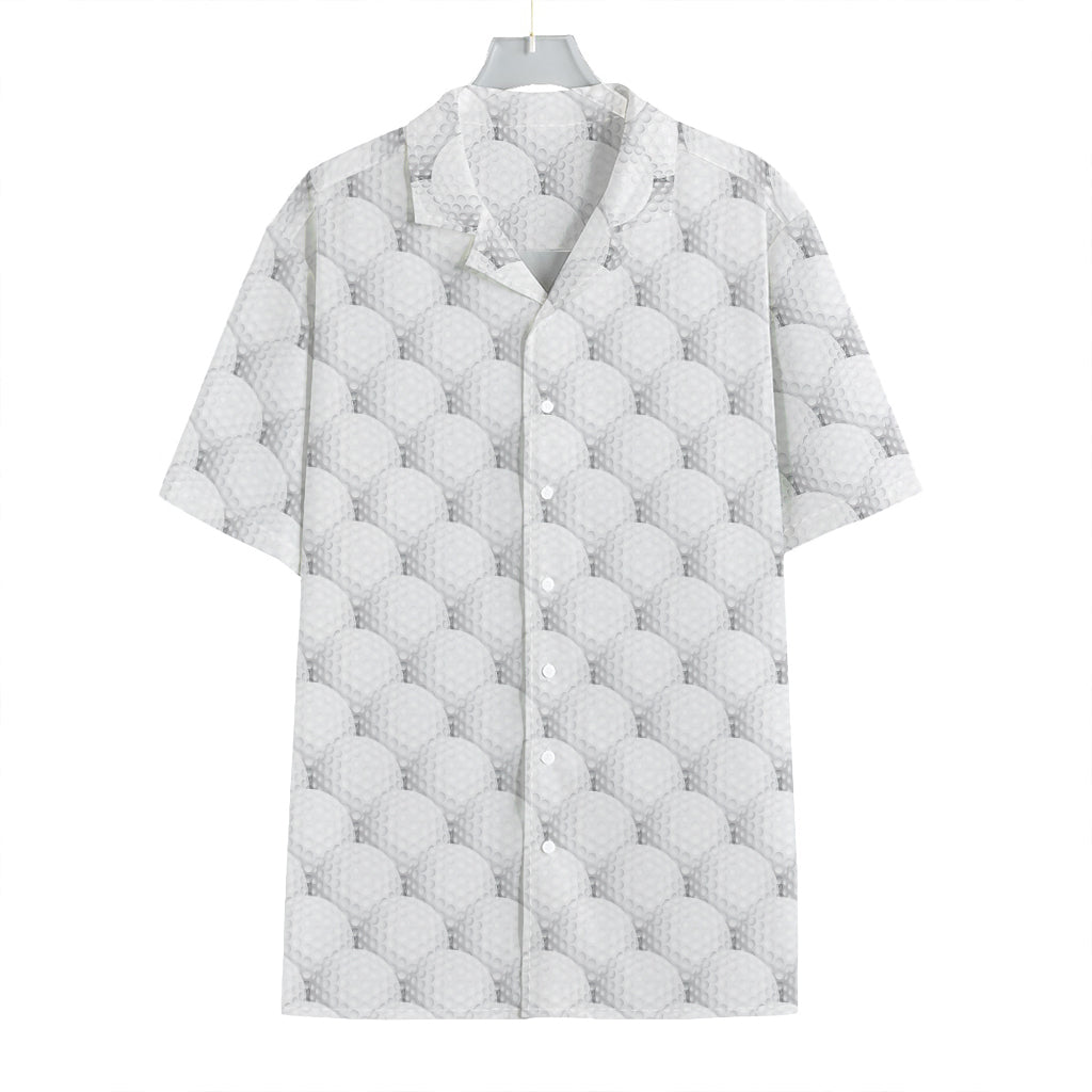 Golf Ball Pattern Print Hawaiian Shirt