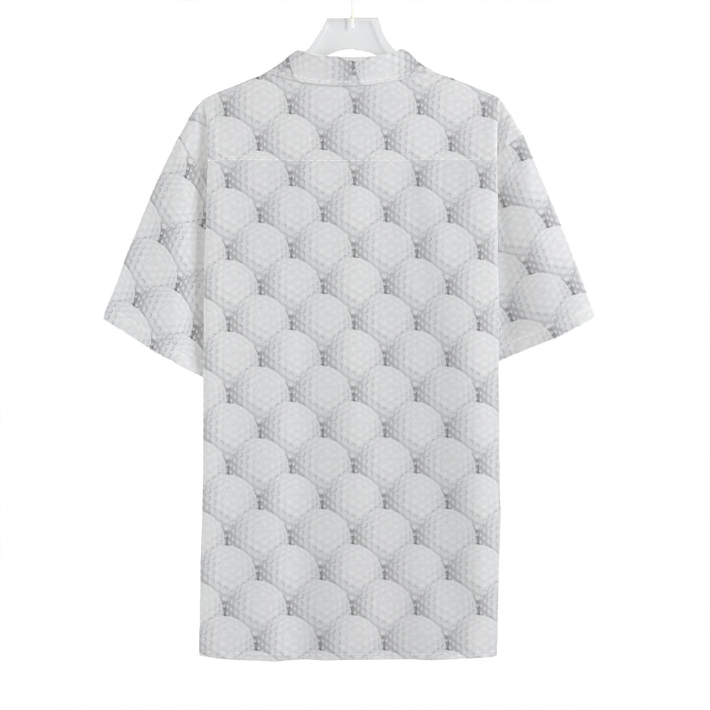 Golf Ball Pattern Print Hawaiian Shirt