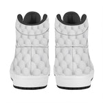 Golf Ball Pattern Print High Top Leather Sneakers