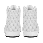 Golf Ball Pattern Print High Top Leather Sneakers