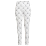 Golf Ball Pattern Print High-Waisted Pocket Leggings