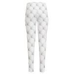 Golf Ball Pattern Print High-Waisted Pocket Leggings