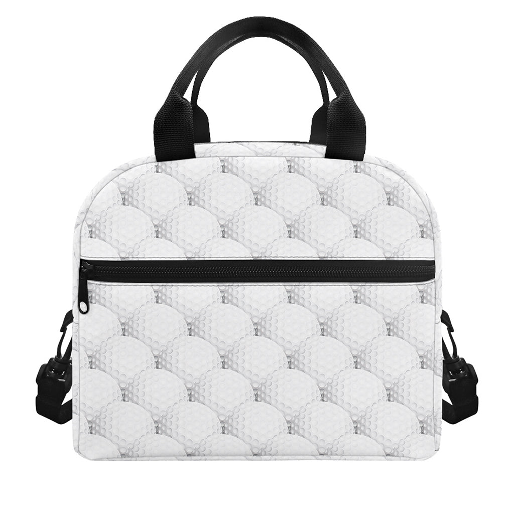 Golf Ball Pattern Print Insulated Lunch Bag